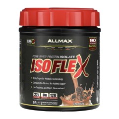 ALLMAX, Isoflex, на 100% чистый изолят сывороточного протеина, со вкусом шоколада, 425 г (0,9 фунта)